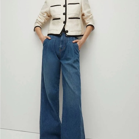 Veronica Beard Mia wide leg high rise Jeans 28 - Picture 1 of 15